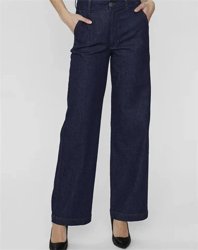 Nümph - NUamber Bukser - Dark Blue Denim